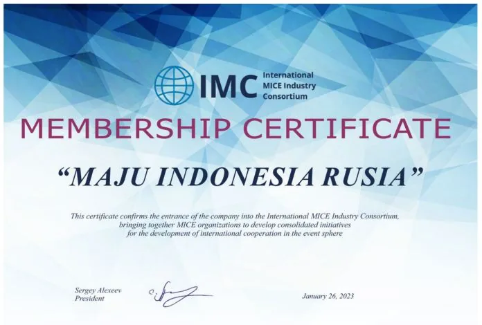 IMC membership certificate